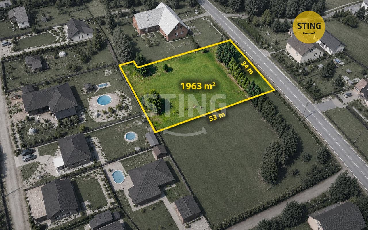 Prodej stavebního pozemku 1 963 m²