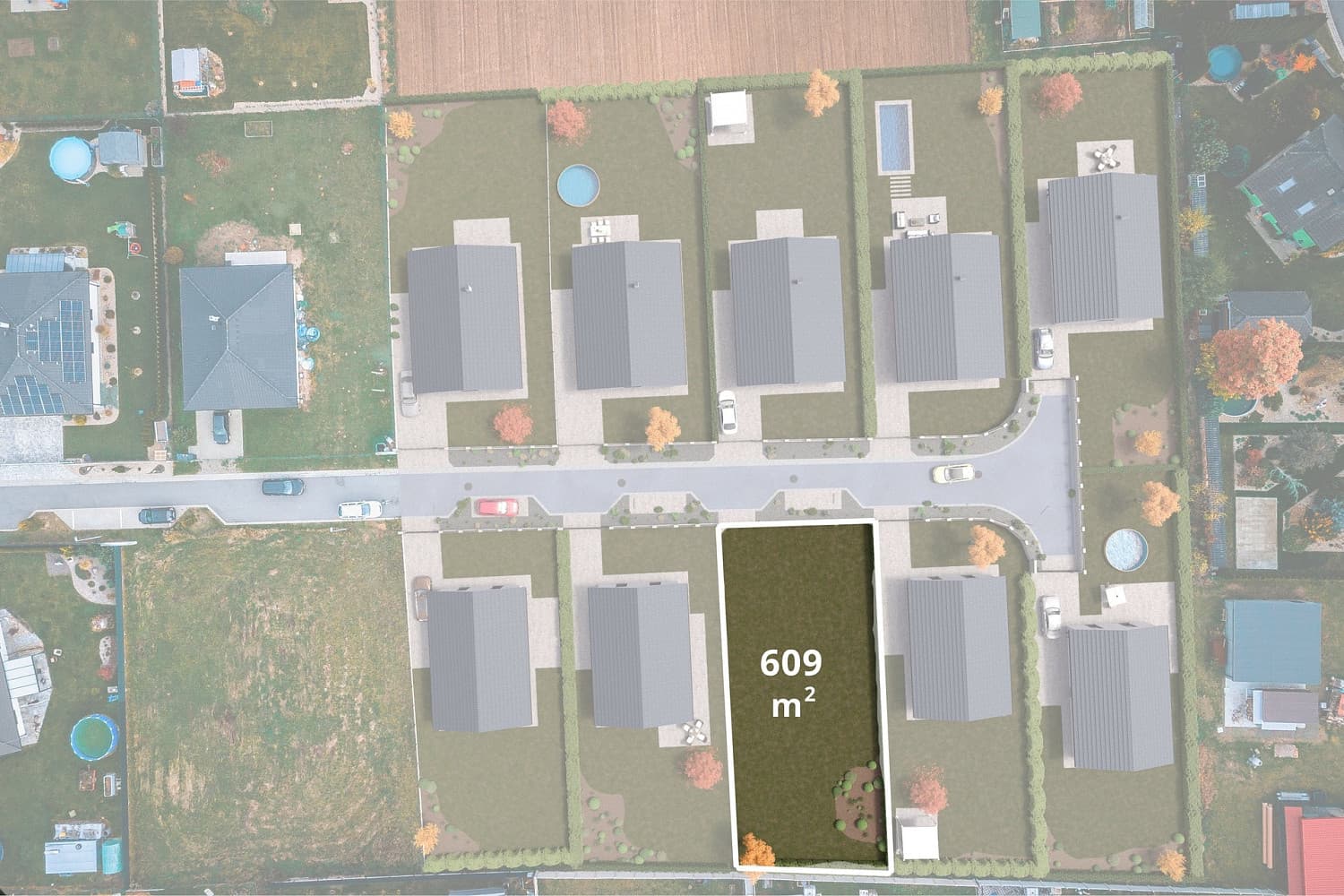 Prodej stavebního pozemku 609 m²