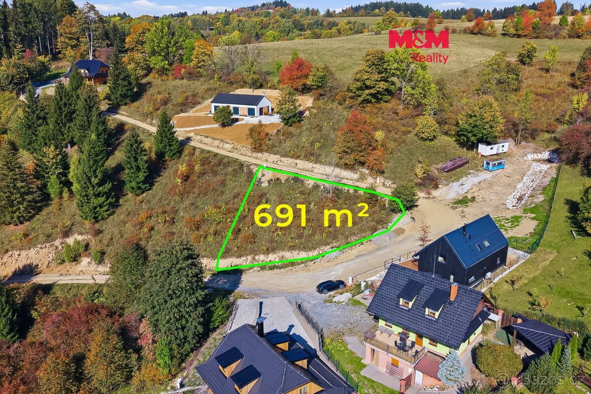 Prodej pozemku k bydlení, 691 m², Branná