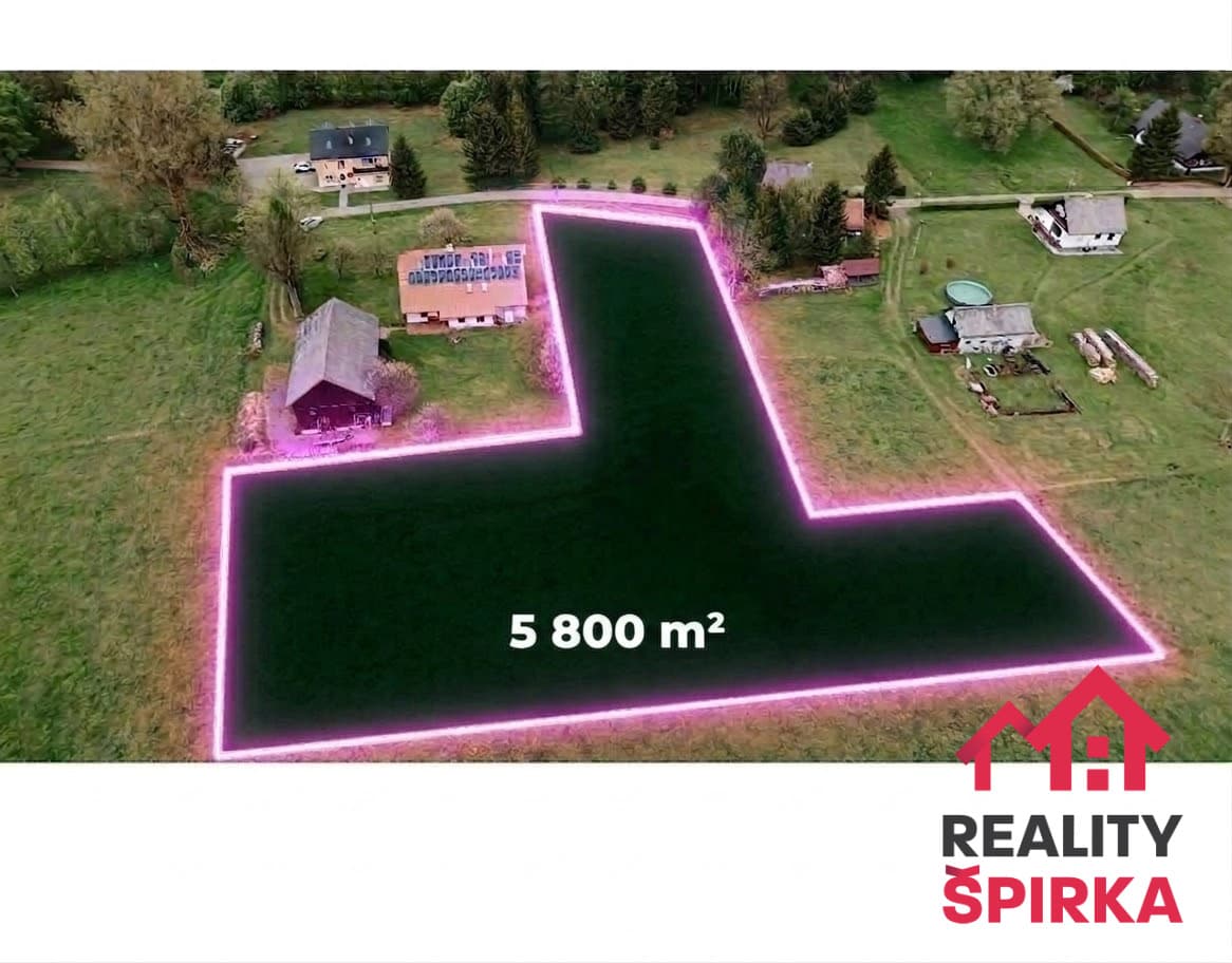 Prodej stavebního pozemku 5800 m2, Lichkov, okres Ústí nad O