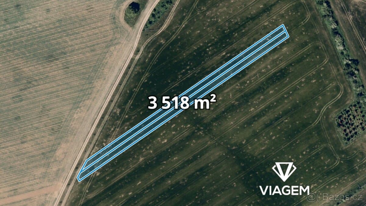 Pole 3 518 m², Podíl 33 % o výměře 870 m²