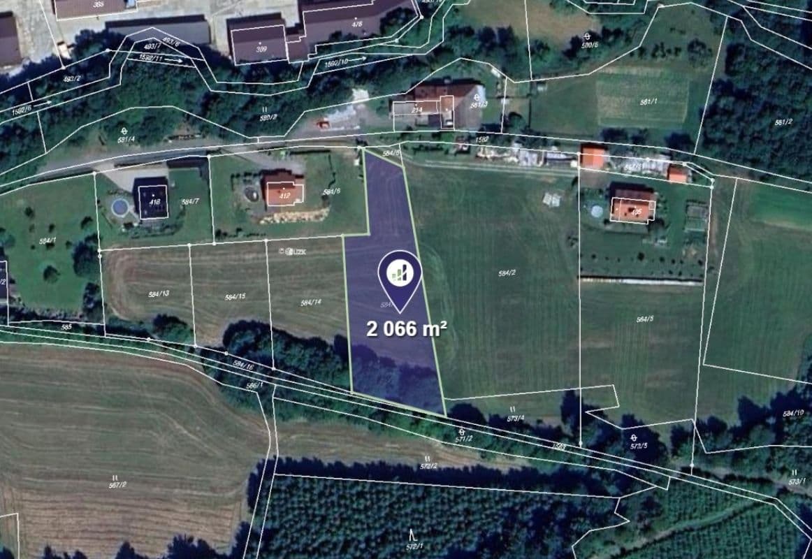 Prodej pozemku 2.066 m²