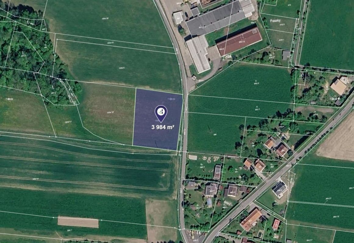 Prodej pozemku 872 m²