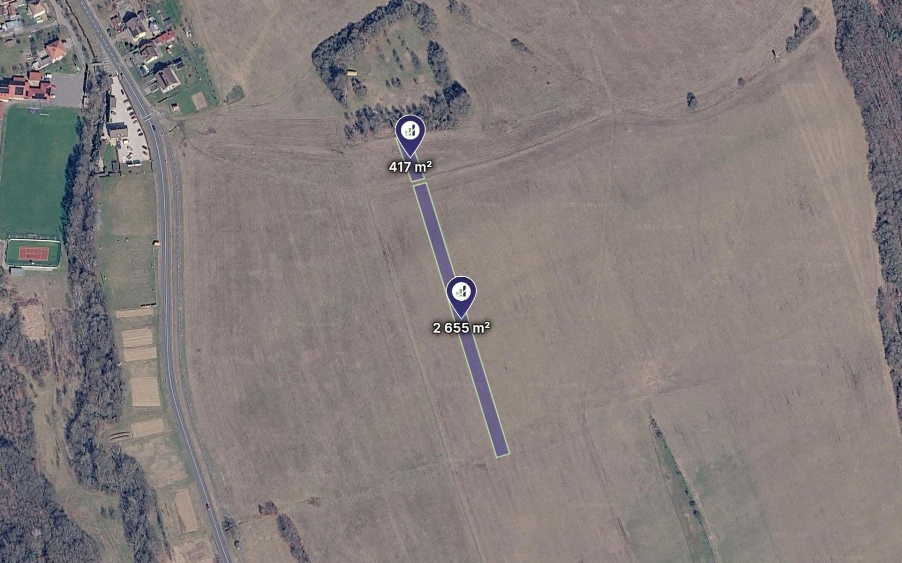 Prodej pozemku 1.536 m²