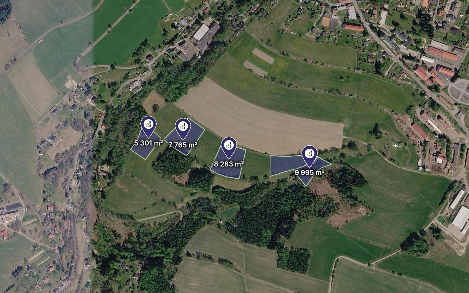 Prodej pozemku 2.612 m²