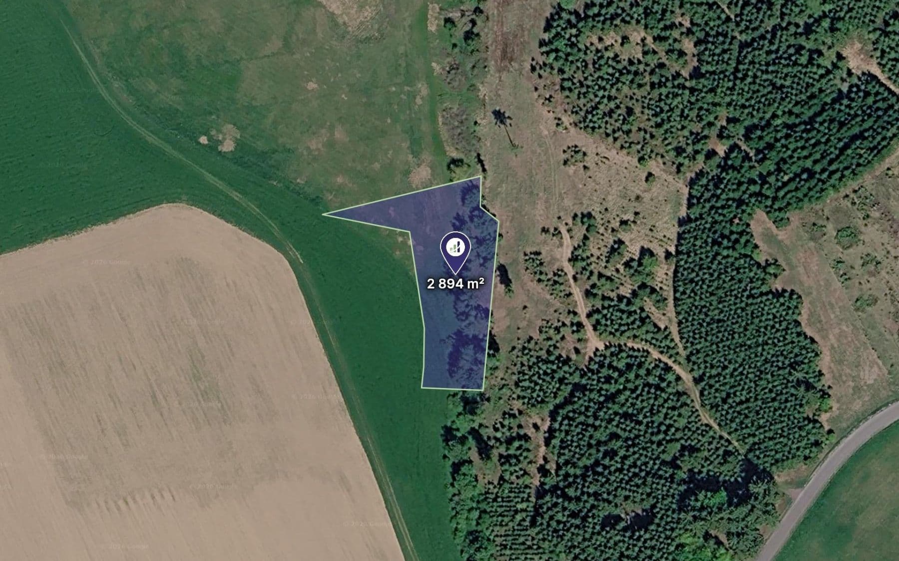 Prodej pozemku 2.894 m²