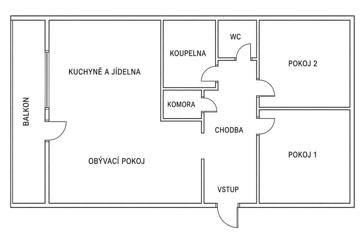 Prodej bytu 3+1 71 m²