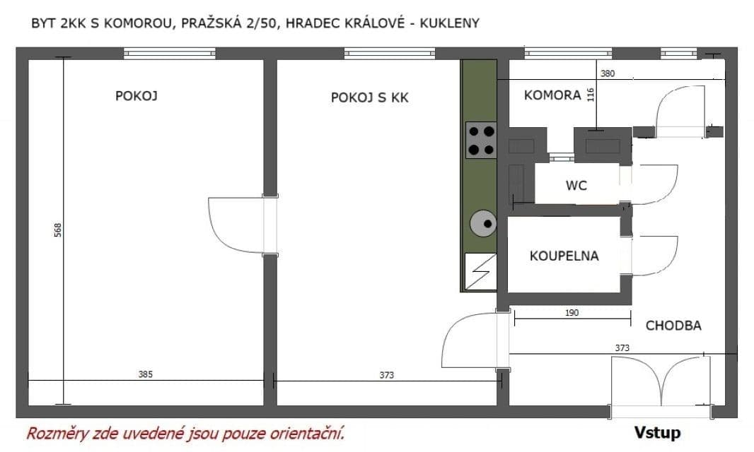 Prodej bytu 2+kk 75 m²