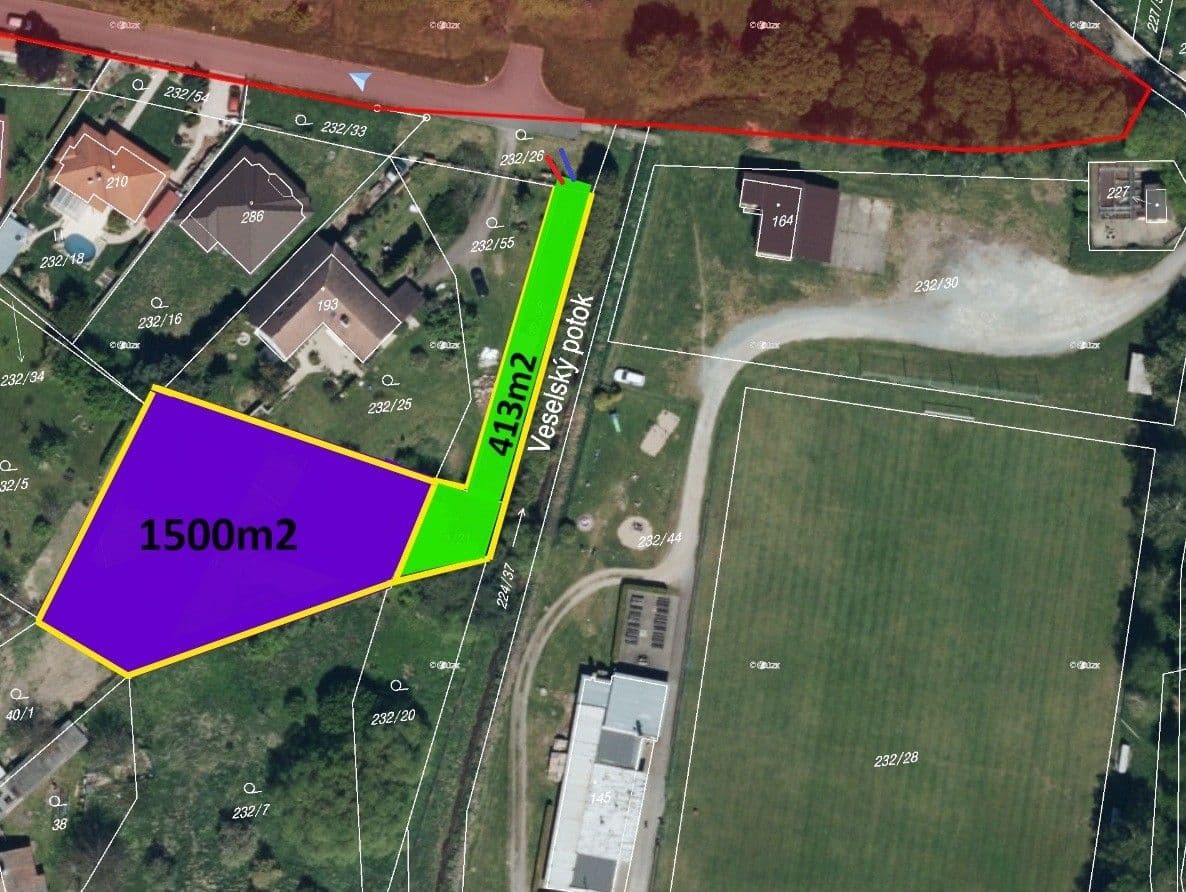 Prodej pozemku 1.913 m²