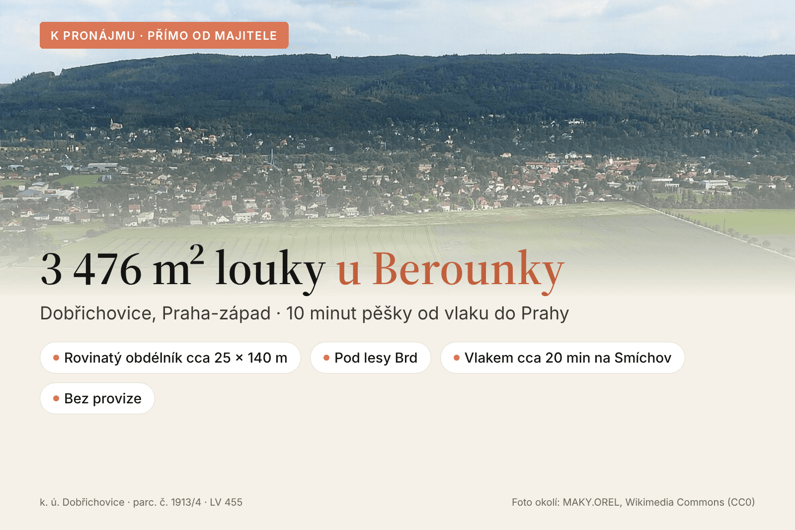 Pronájem pozemku 3.476 m²