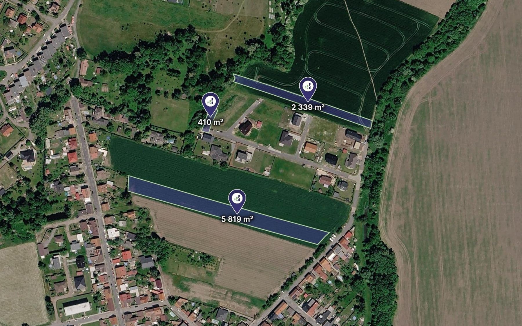 Prodej pozemku 1.645 m²