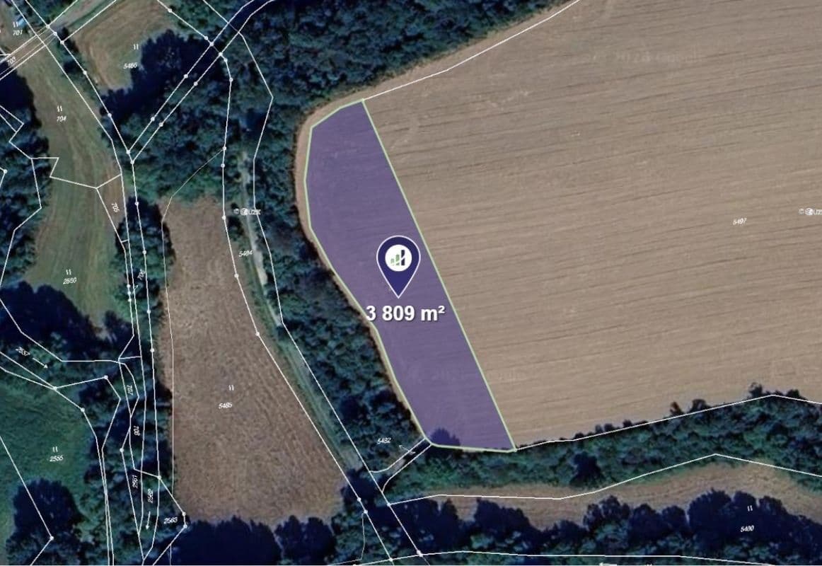 Prodej pozemku 2.539 m²