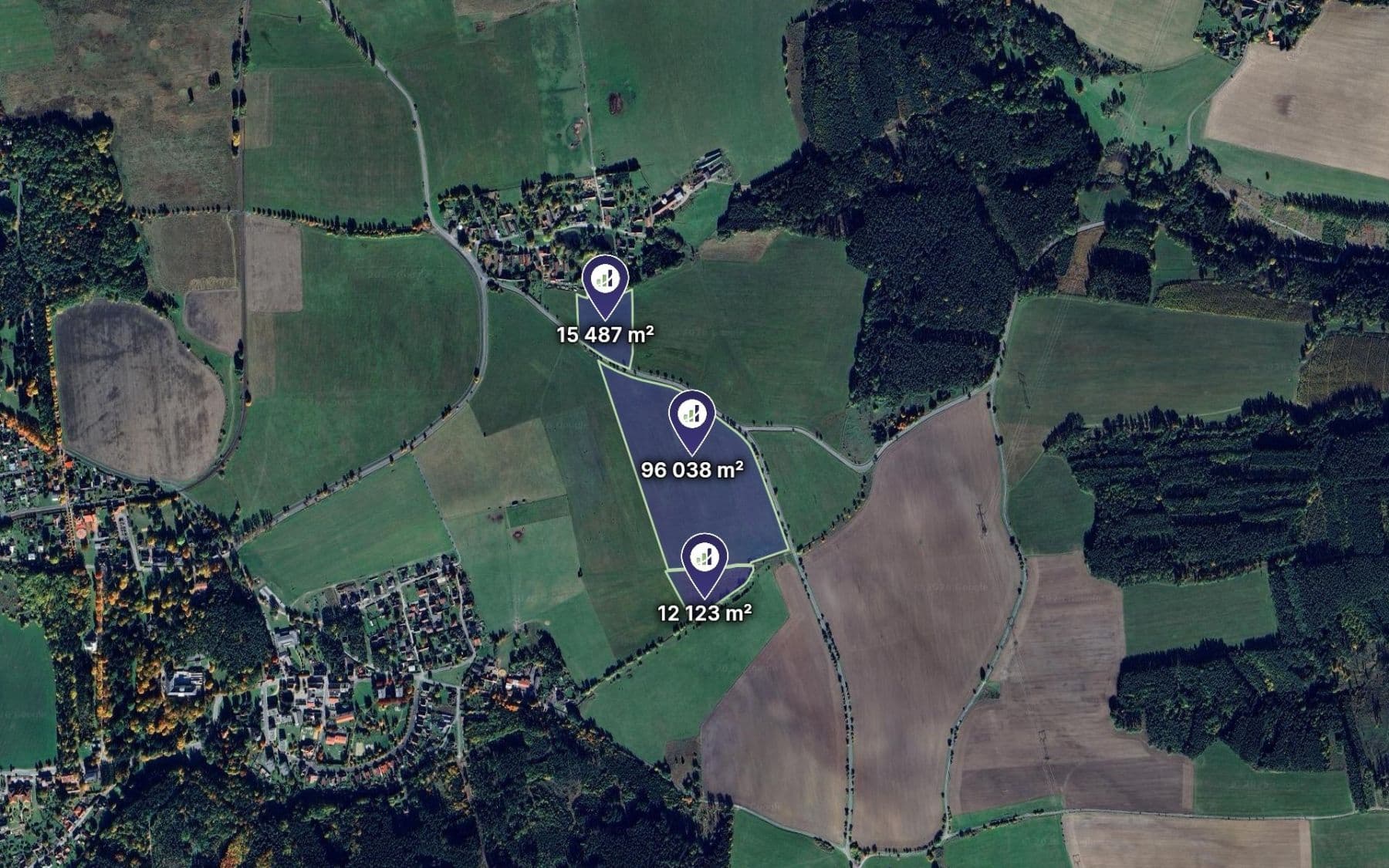 Prodej pozemku 123.648 m²