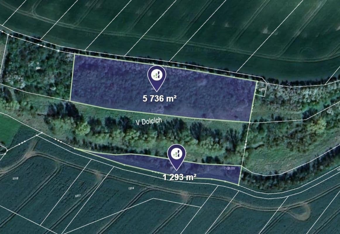 Prodej pozemku 879 m²